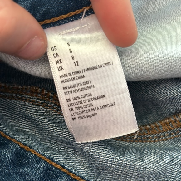 American Eagle Outfitters high waisted distressed jean shorts - Picture 8 of 8